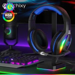 「2024 New」100 RGB Gaming Headset for Ps4/Pc/Xbox/Nintendo Switch, PS5 Headset wi