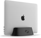 Support Vertical pour Ordinateur Portable en Aluminium, Support et Station d'accueil réglables, Support pour MacBook Pro et Autres Ordinateurs Portables de 12,7 cm à 3,8 cm, Noir