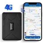 Tracker GPS Voiture 4G 10000mAh sans Abonnement avec Positionnement Double Mode GSM / GPS à Aimant Puissant, Traqueur GPS Antivol pour Voiture Moto Vélo