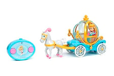 Jada - Voiture Cendrillon, Radio Contrôle Princesse Disney, 1 Canal FS, 2,4 GHz, atteint jusqu'à 2,5 km/h, 26 cm A partir de 3 Ans (253074008)