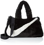 NIKE DQ5804-010 W NSW FX FUR TOTE Gym Bag Women's Black/Black/Sail 1SIZE