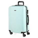 ITACA - Valise Moyenne, Valises Rigides, Valise Rigide, Valise Semaine pour Tout Voyage, Valise Soute de Luxe 71160, Vert Menthe