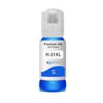 1 Cyan Refill Ink Bottle 70ml for HP Smart Tank Wireless 450, 455, 457