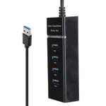 1 To 4 USB 3.0 HUB Male To Female USB Extender Adapter Cable Splitter For PC GDS