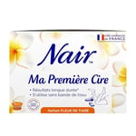 NAIR Kit Caresse - Bandes de Cire Froide Visage, Faciles à Séparer & Adaptées aux Peaux Sensibles, Formule 97% d'Origine Naturelle à l'Extrait de Fleurs de Cerisier, 20 Bandes de Cire