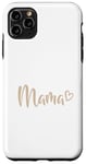 Coque pour iPhone 11 Pro Max Cœur beige blanc maman