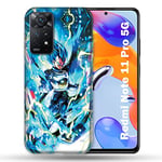 Coque pour Xiaomi Redmi Note 11 Pro / 11 Pro 5G Manga Dragon Ball Vegeta Bleu