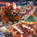 Falcon Deluxe Christmas Wonderland 2 x 1000 Pieces Jigsaw Puzzles Michele Farela