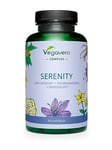 Vegavero Serenity | Natural Stress, Relaxation & Cognitive Supplement | L-Tryptophan, Ashwagandha, Rhodiola and Lions Mane | NO Additives | 90 Capsules | Vegan