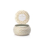 Voluspa Suede Blanc 2- Wick Maison Metallo Candle Vit