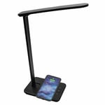 LED-lampa med trådlös laddare för smartphones Denver Electronics LQI-105 Svart Multicolour Metall Plast 5 W