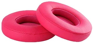 Aiivioll Solo 2 Wired Replacement Earpads Protein Leather & Memory Foam Ear Cushion Pads Compatible with by Dr. Dre Solo2 Wired On-Ear Headphones NOT FIT Solo 2.0/3.0 Wireless (Pink)