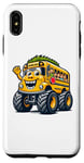 Coque pour iPhone XS Max Funny Monster Truck School Bus Back To School Kids Boys