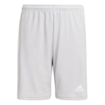 adidas Boy's Squadra 21 Shorts, Team Light Grey/White, 11-12 Years