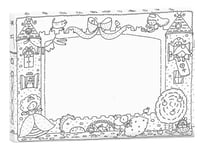 Monumi - Princess Castle Coloring Frame