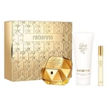 PACO RABANNE LADY MILLION 80ML EDP SPRAY 3 PIECE BRAND NEW GIFT SET 2024