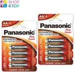 8 PILES PANASONIC ALCALINES PRO POWER AA LR06 EN BLISTER 1.5V MN1500 4BL 2033