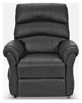 Argos Home Warwick Leather Power Recliner Chair - Black