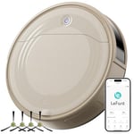 Lefant M310 Robot Vacuum Cleaner Champagne, 4500Pa Strong Suction, 7.9cm Thin 28cm DIA, Automatic Self-Charging Small Robotic Vacuum, Wi-Fi/App/Alexa Control, Ideal for Pet Hair Hard Floor