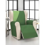 ECOMMERC3 Housse de Fauteuil 1 Place Relax Confort Maximum et Ajustement Complet - Housse pour Fauteuil 1 Place et Fauteuil de Relaxation Couleur Verte/Bouteille