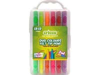 Cricco Double-Sided Felt-Tip Pens 24 Colors