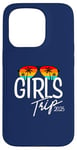 Coque pour iPhone 15 Pro Girls Trip 2025 Vacances de voyage pour femmes