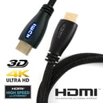 1M PREMIUM BLUE LED LIGHT HDMI CABLE 4K Nintendo Switch PS3 PS4 Xbox One Console