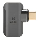 Tyypin C - USB3.1 magneettisovitin 24-nastainen tuki 4K 8K 60HZ HDR tummanharmaa C-tyypin oikeankulmainen sovitin kannettaville tietokoneille Tablet