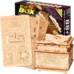 ESC WELT Orbital Box Jeu de Puzzle 3D - 3 en 1 Jeu de Puzzle en Bois - Casse-têtes - Boîte à Cadeau Jeu d'énigmes - Pâques Boîte de Puzzle pour Adultes - Cadeau Puzzle 3D en Bois - Jeu d'évasion