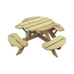 Table jardin ronde pour enfant 4 places