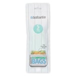 LOT 10 SAC POUBELLE BIODEGRADABLE COMPOSTABLE 6 LITRES BRABANTIA " S "