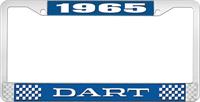 OER LF120165B nummerplåtshållare 1965 dart - blå