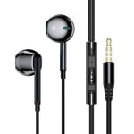 Black Essager  casque d'écoute filaire avec Microphone, 3.5mm, pour Xiaomi, Samsung, téléphone, ordinateur, PC, oreillettes ""Nipseyteko