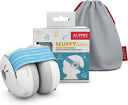 Muffy Baby Casque Anti Bruit Bébé : Protection Auditive Pour Bébés et Tout-Petits Jusqu'à 36 Mois Certifié CE Améliore le Sommeil Pendant les Déplacements Réglable et Confortable Bleu