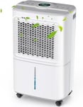 Crecolife 12L/Day Dehumidifiers for Home, Energy-Saving Compressor, for Drying 3