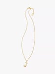 HUSH Gaia Initial Pendant Necklace, Gold