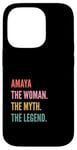 Coque pour iPhone 14 Pro Funny First Name Design Woman Myth Legend - Amaya