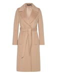 Lauren Ralph Lauren Wrap Wool-Lined-Coat Beige