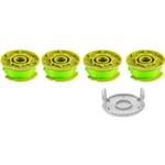 4Pcs Bobine Fil Coupe Bordure pour Ryobi 18v 24v 40v, AC80RL3,Bobines de Rechange pour Coupe-Bordures,avec 1 Capuchon AC14HCA