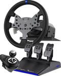 PXN V99 Volant de Jeu, Volant de Retour de Force - Volant pour PC, Xbox et PS4