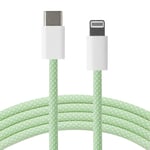 Xceed Braided USB-C til Lightning Kabel PD 60W - 1m - Grønn