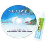 DVD Head Dirt Cleaner Restore Kit Disc Lens Laser + Cleaning fluid 1 Set