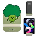 Wondee Support de téléphone Portable pour Table et iPad/Tablette avec Design Joyeux Mr Wonderful Brocoli - Support Fonctionnel et Original pour téléphone Portable, Tablette et iPad, idée Cadeau à