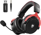 NUBWO Wireless Gaming Headset with Noise Cancellin Mic for PC PS4 PS5 Playstati