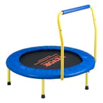 VEVOR Trampoline pour Enfants 92 cm Mini Trampoline Extérieur Intérieur Pliable pour Tout-Petits avec Poignée Mousse Trampoline Récréatif Exercices Cadeau d'anniversaire pour Enfants de 3 Ans et Plus