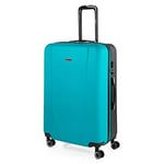 ITACA - Valise Moyenne, Valises Rigides, Valise Rigide, Valise Semaine pour Tout Voyage, Valise Soute de Luxe, Turquoise/Anthracite