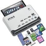 lecteur de cartes mémoires tout en un : usb 2.0 mini sd, mmc mobile, sdhc, m2, tf, xd, cf m26700