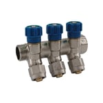 South Coast 3/4" x 16mm Nickel 3 Port Press Manifold C/W Valves