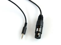 Mikrofonikaapeli XLR naaras - 3,5 mm minitele uros 1,5 m