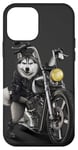 Coque pour iPhone 12 mini Husky Sibérien Chopper Moto